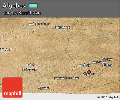Satellite Panoramic Map of Algabas