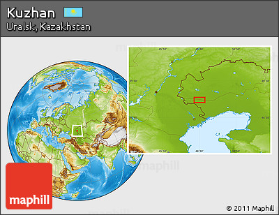 Physical Location Map of Kuzhan