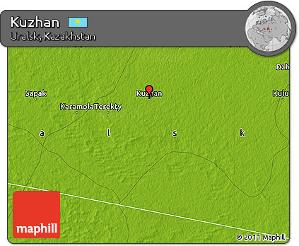 Physical Map of Kuzhan