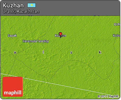 Physical Map of Kuzhan