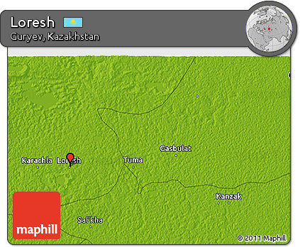 Physical 3D Map of Loresh