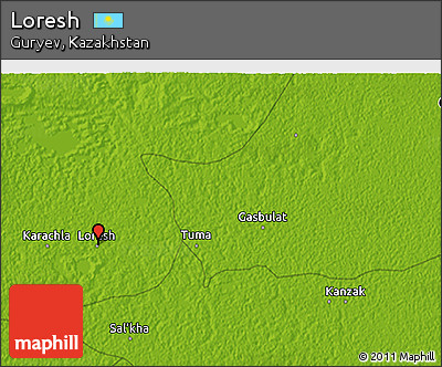 Physical 3D Map of Loresh