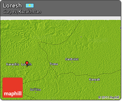 Physical 3D Map of Loresh