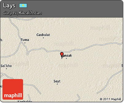 Shaded Relief 3D Map of Lays