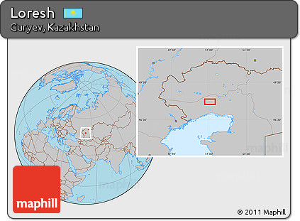 Gray Location Map of Loresh
