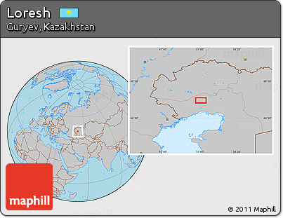 Gray Location Map of Loresh