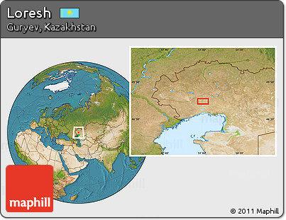 Satellite Location Map of Loresh