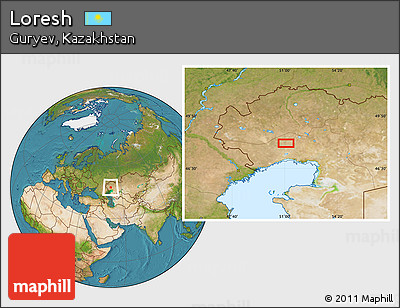 Satellite Location Map of Loresh