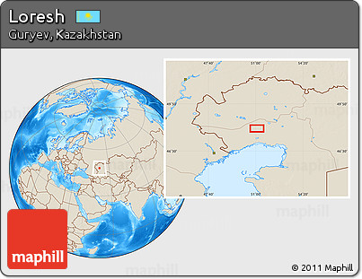 Shaded Relief Location Map of Loresh