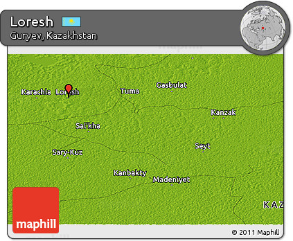 Physical Panoramic Map of Loresh