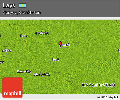 Physical Panoramic Map of Lays