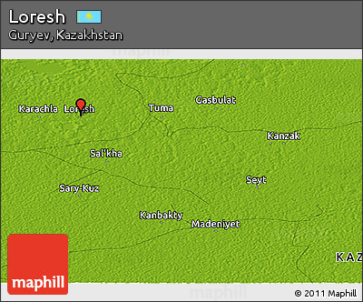 Physical Panoramic Map of Loresh