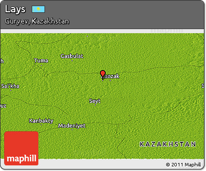 Physical Panoramic Map of Lays