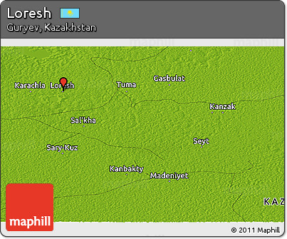 Physical Panoramic Map of Loresh