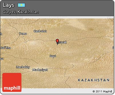 Satellite Panoramic Map of Lays
