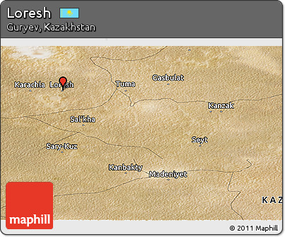Satellite Panoramic Map of Loresh