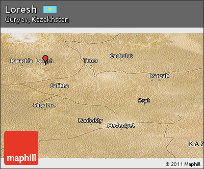 Satellite Panoramic Map of Loresh