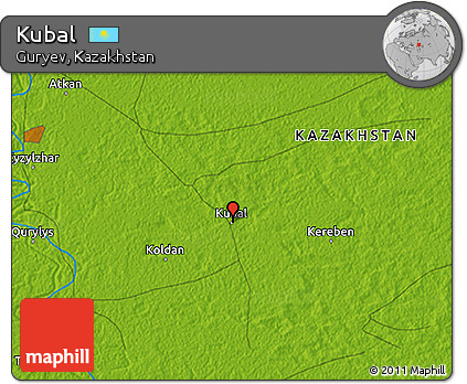 Physical 3D Map of Kubal