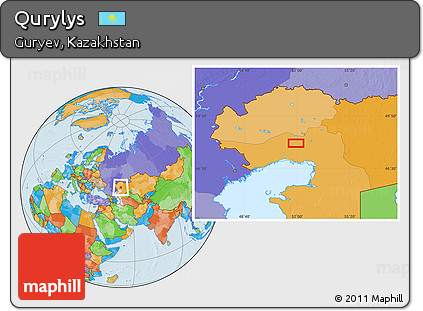 Political Location Map of Qurylys