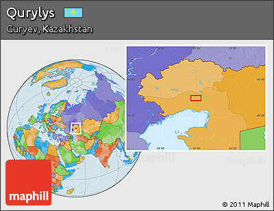 Political Location Map of Qurylys
