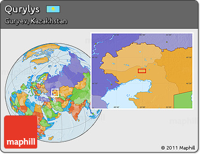Political Location Map of Qurylys