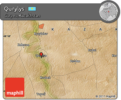 Satellite Map of Qurylys