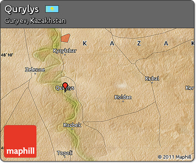 Satellite Map of Qurylys