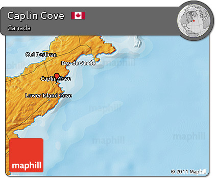 Political 3D Map of Caplin Cove