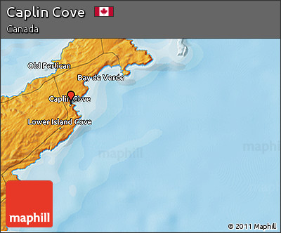 Political 3D Map of Caplin Cove