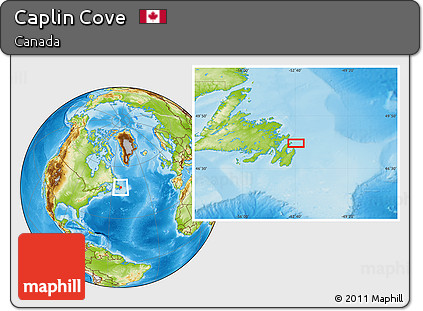 Physical Location Map of Caplin Cove