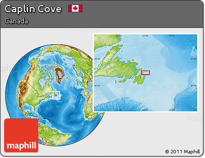 Physical Location Map of Caplin Cove