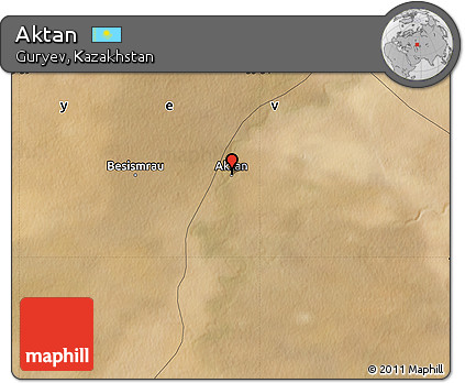 Satellite Map of Aktan