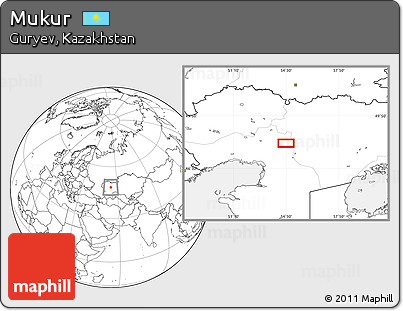 Blank Location Map of Mukur