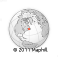 Outline Map of the Area around 48° 5' 50" N, 60° 16' 29" W, rectangular outline