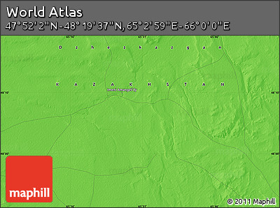 Political Map of the Area around 48° 5' 50" N, 65° 31' 30" E