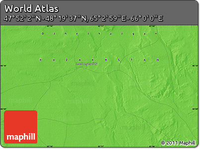 Political Map of the Area around 48° 5' 50" N, 65° 31' 30" E