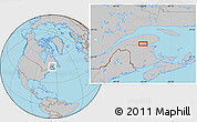 Gray Location Map of Dalhousie