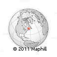 Outline Map of the Area around 48° 5' 50" N, 67° 4' 29" W, rectangular outline