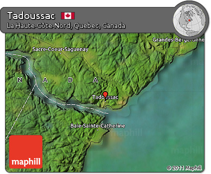 Satellite Map of Tadoussac
