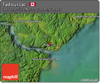 Satellite Map of Tadoussac