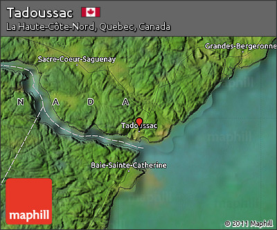 Satellite Map of Tadoussac