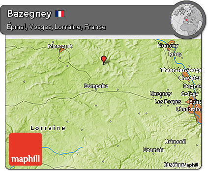 Physical 3D Map of Bazegney