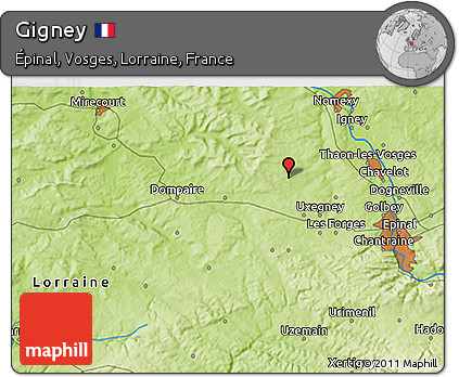Physical 3D Map of Gigney