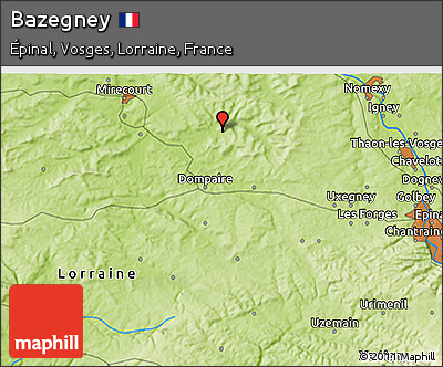 Physical 3D Map of Bazegney