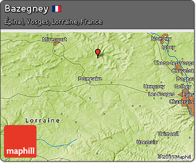Physical 3D Map of Bazegney