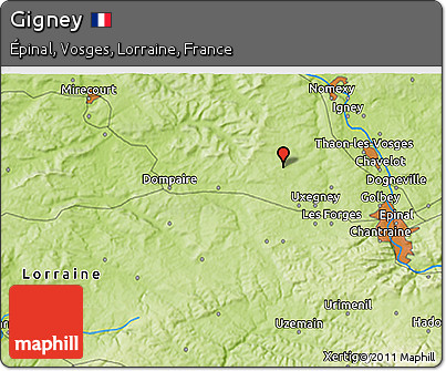 Physical 3D Map of Gigney