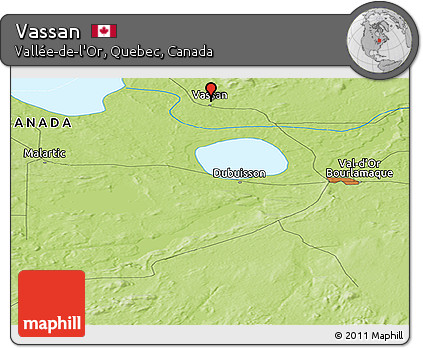 Physical Panoramic Map of Vassan