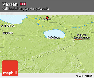 Physical Panoramic Map of Vassan