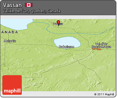 Physical Panoramic Map of Vassan