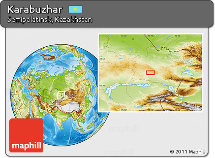 Physical Location Map of Karabuzhar